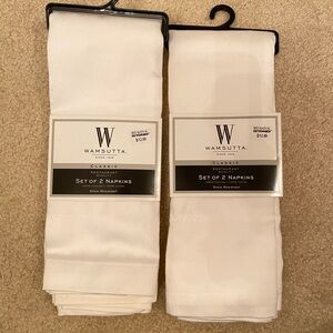 Wamsutta White Cloth Dinner Napkins- NWT